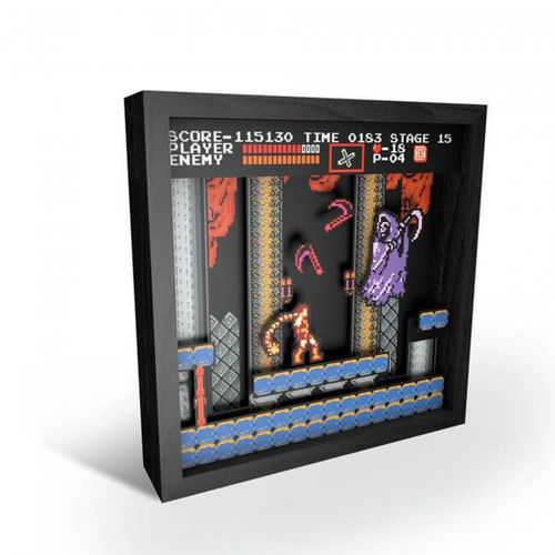 Cuadro Pixel Frame Castlevania NES