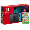 Consola Nintendo Switch Azul Neon / Rojo Neon + Animal Crossing New Horizons